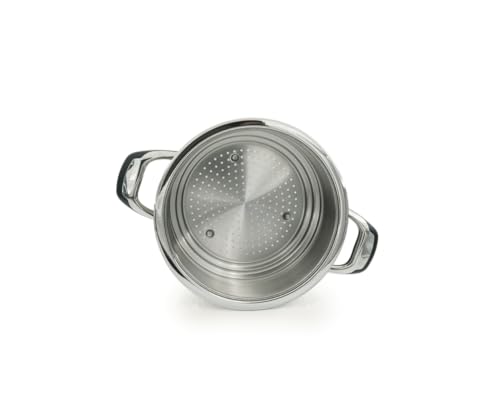 Ecovitam Insert Vapeur Inox 24 cm Faitout 18/10