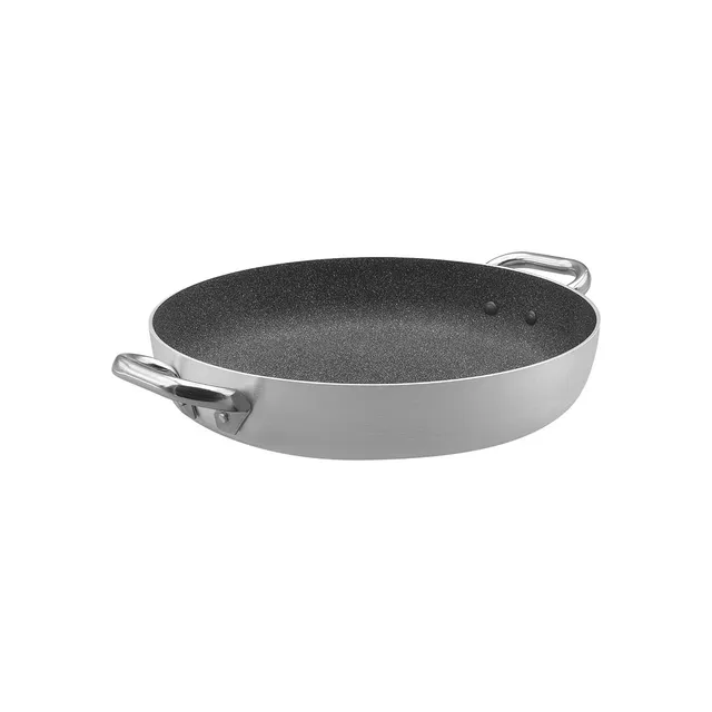 Agnelli Shark Skin faitout antiadhésif aluminium 3mm 2 anses gaz
