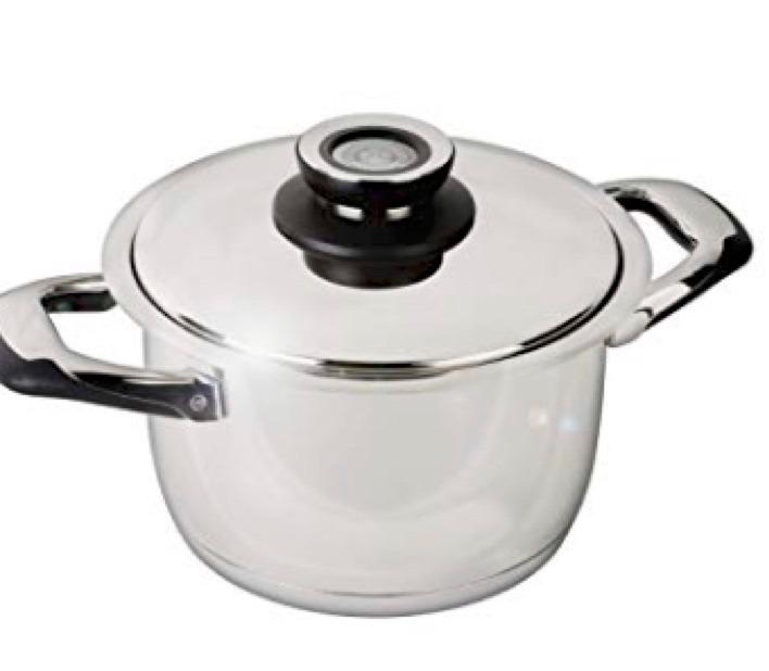 Ecovitam faitout inox 18/10 20 cm 3,8 L thermomètre