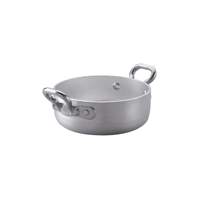 Agnelli 1932 faitout bas aluminium 3 mm 2 anses inox
