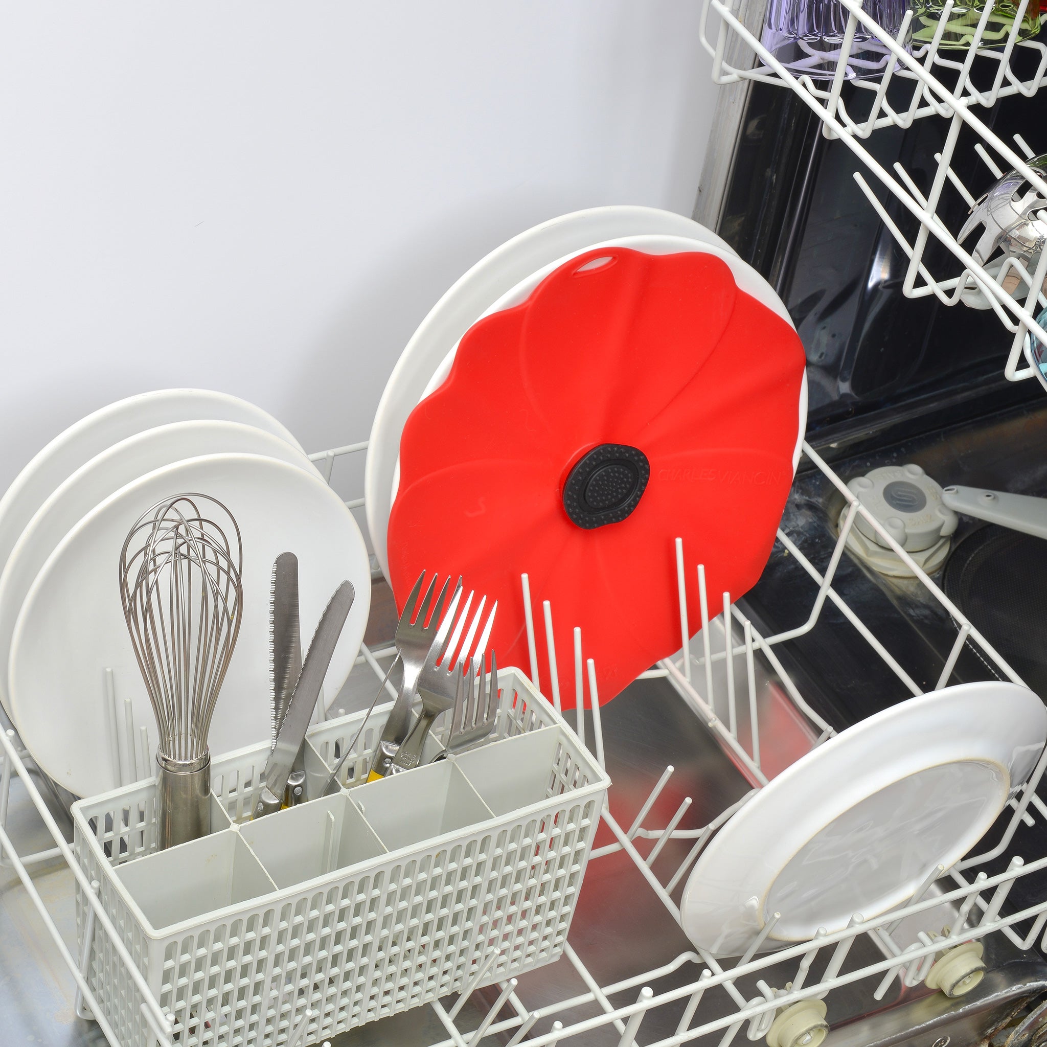 Charles Viancin Poppy couvercle silicone 23 cm coquelicot