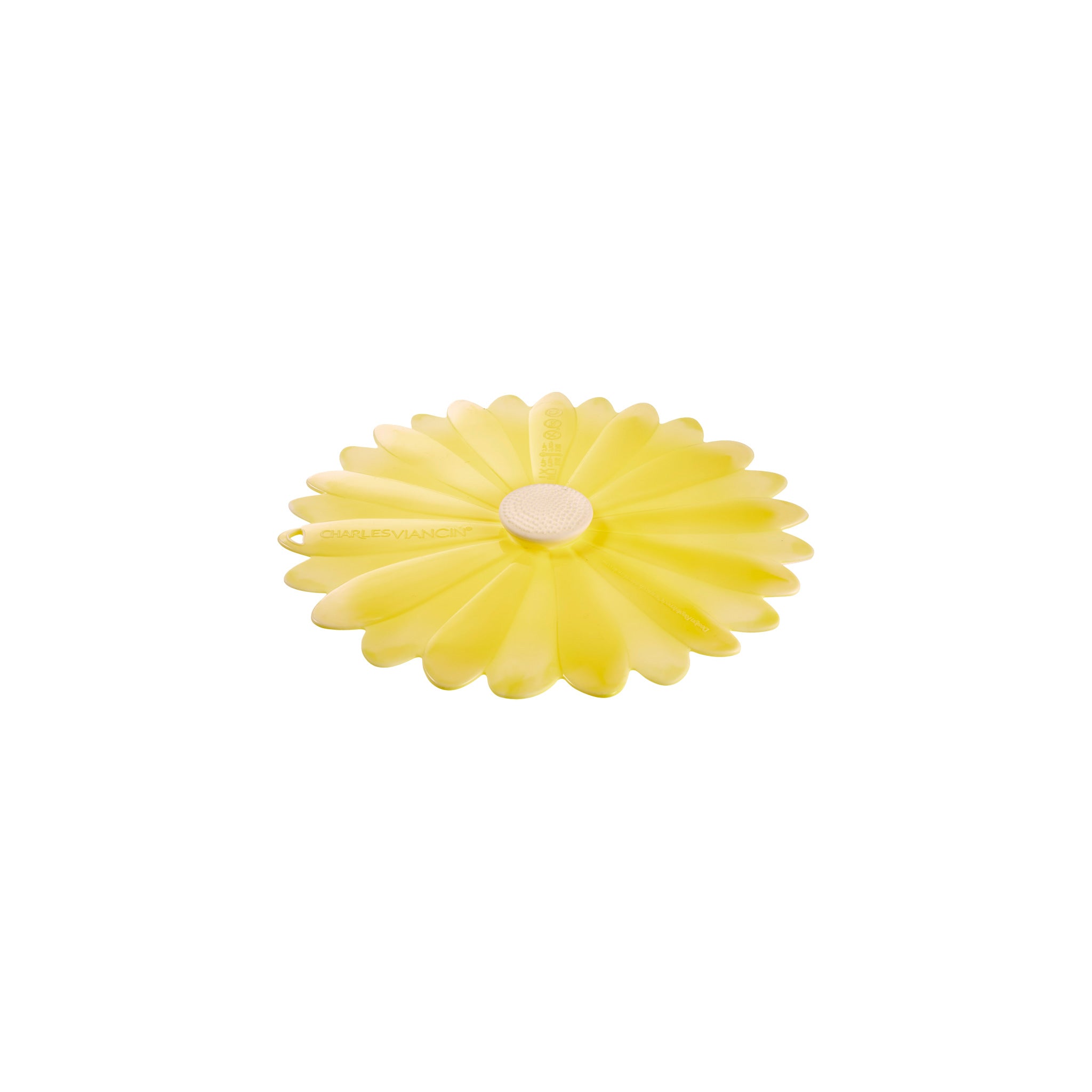Charles Viancin Daisy 6" couvercle silicone jaune 15 cm
