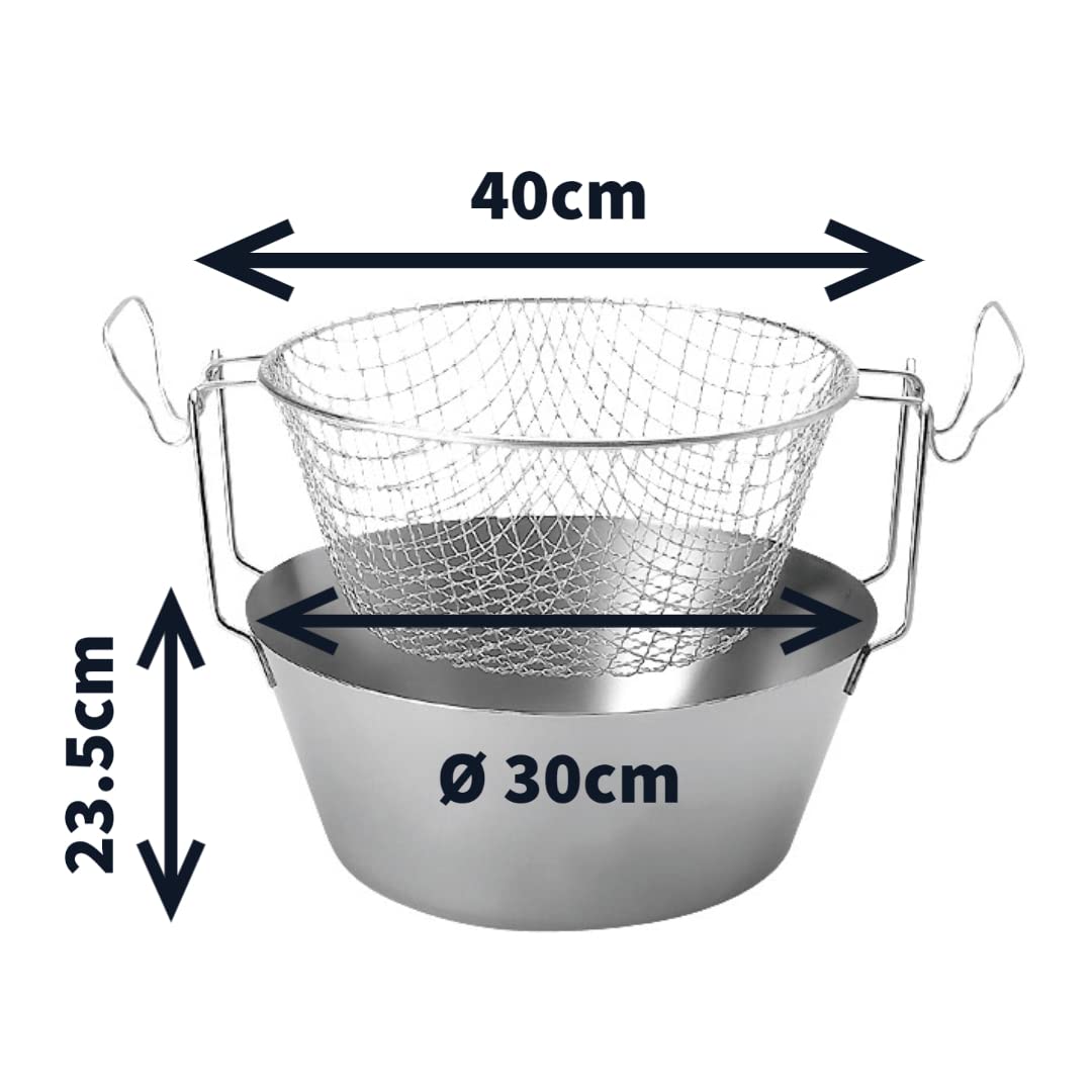 Artame Grand Gourmet Friteuse Inox 30 cm 6,7 L