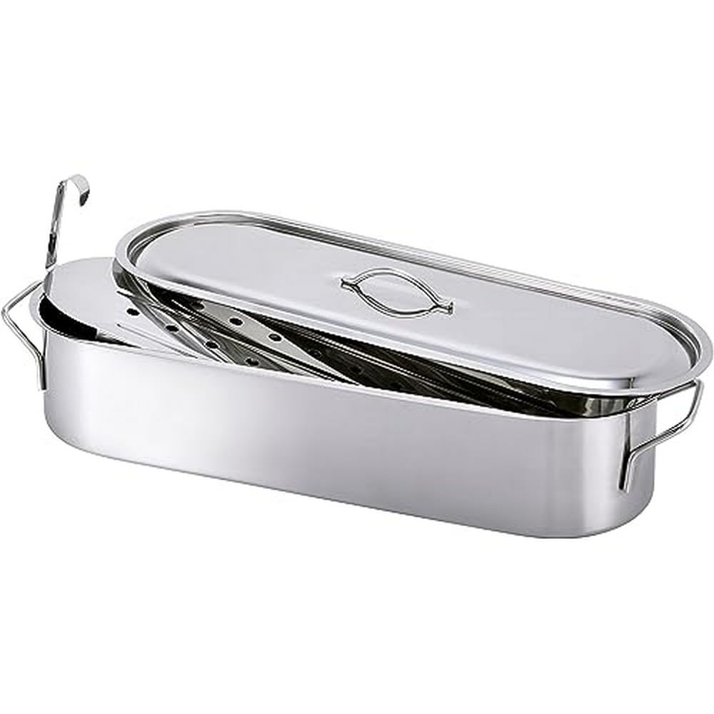 Beka Woks and Grills poissonnière inox 45 cm avec grille