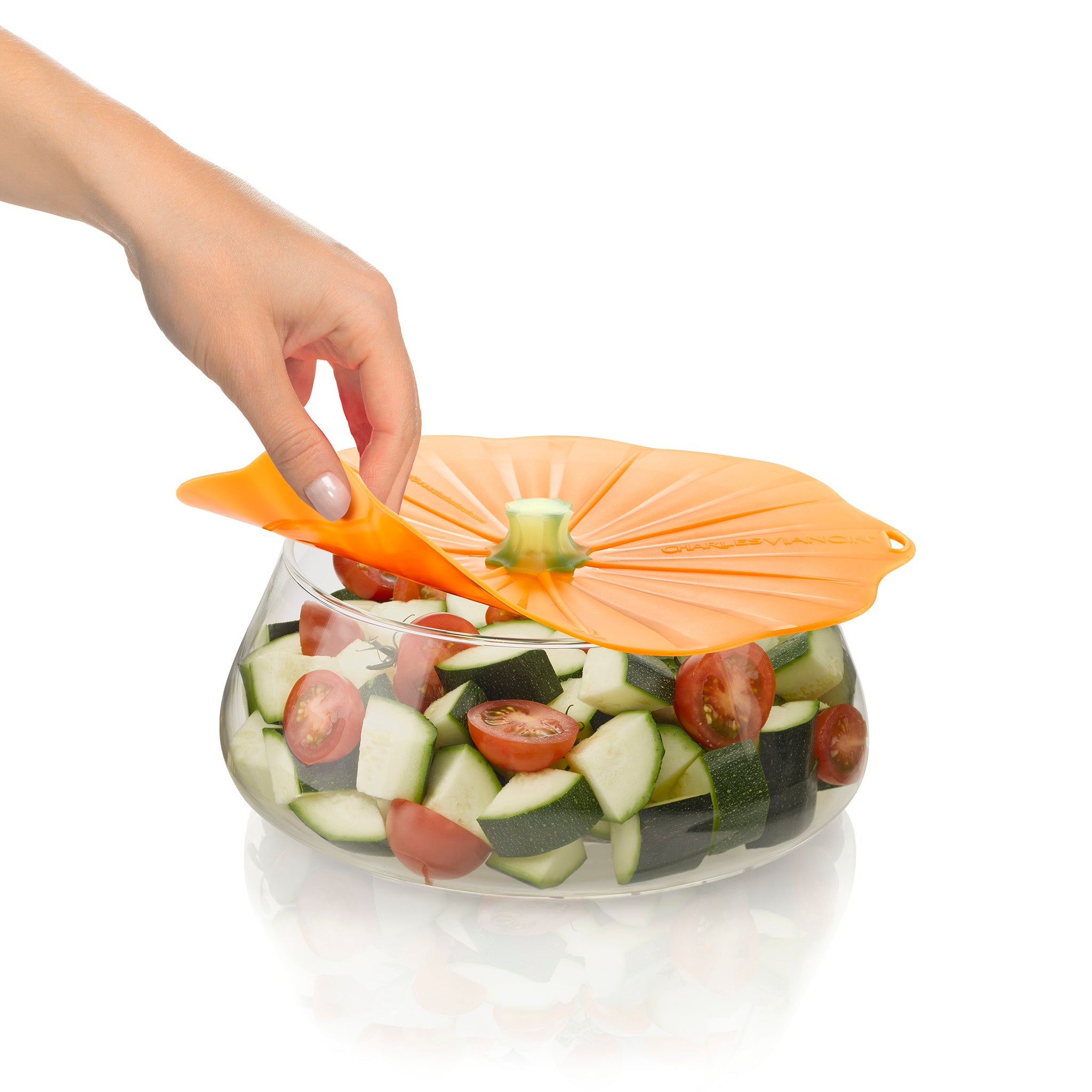 Charles Viancin Pumpkin couvercle silicone 20 cm hermétique