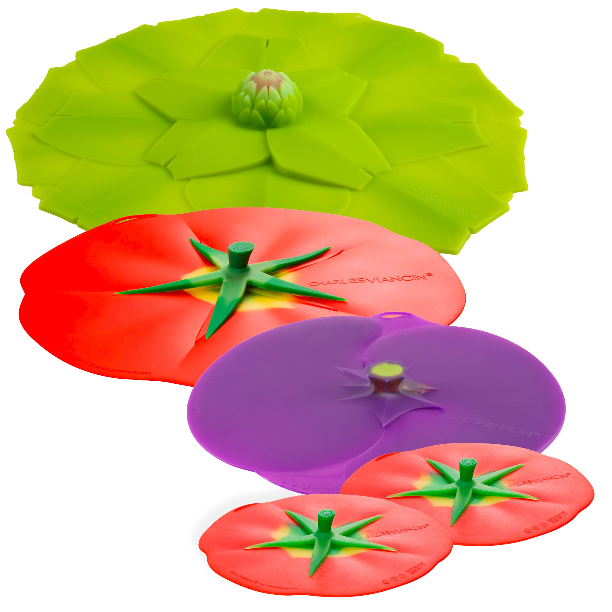 Charles Viancin Potager couvercle silicone lot 5 légumes