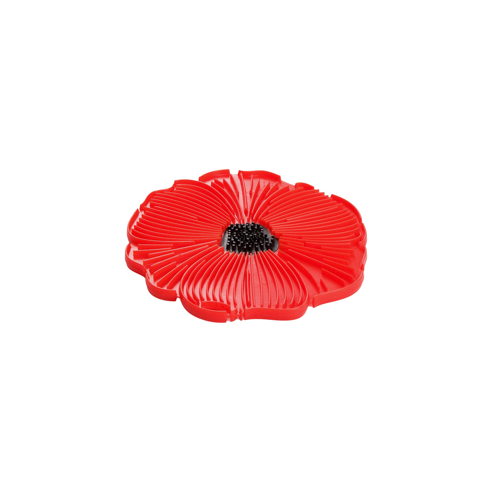 Charles Viancin Poppy dessous de plat silicone 15 cm rouge