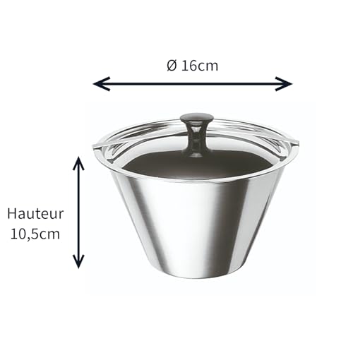Artame ART35516 moule à flan inox 1,4 L avec couvercle