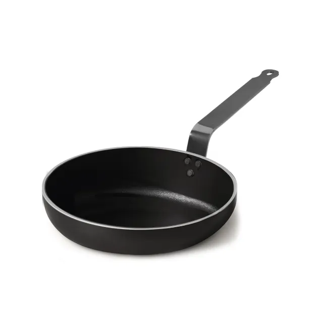 Agnelli Al-Black 5mm poêle alu évasée manche fer gaz