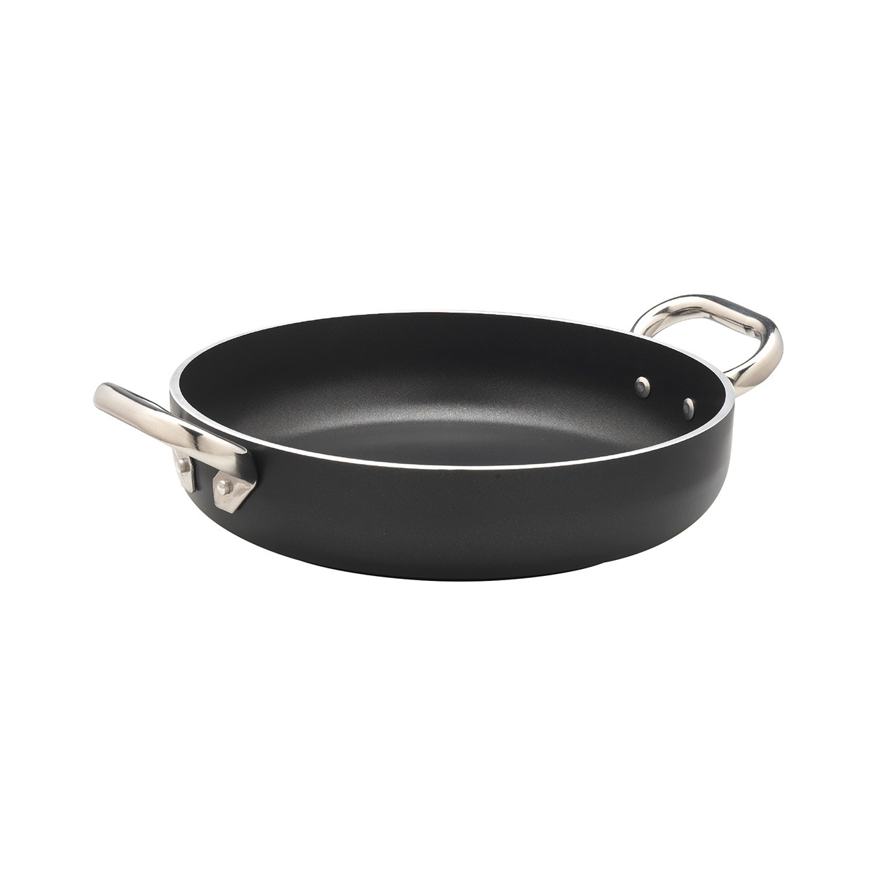 Agnelli Al-Black faitout aluminium antiadhésif 5 mm induction 2 anses