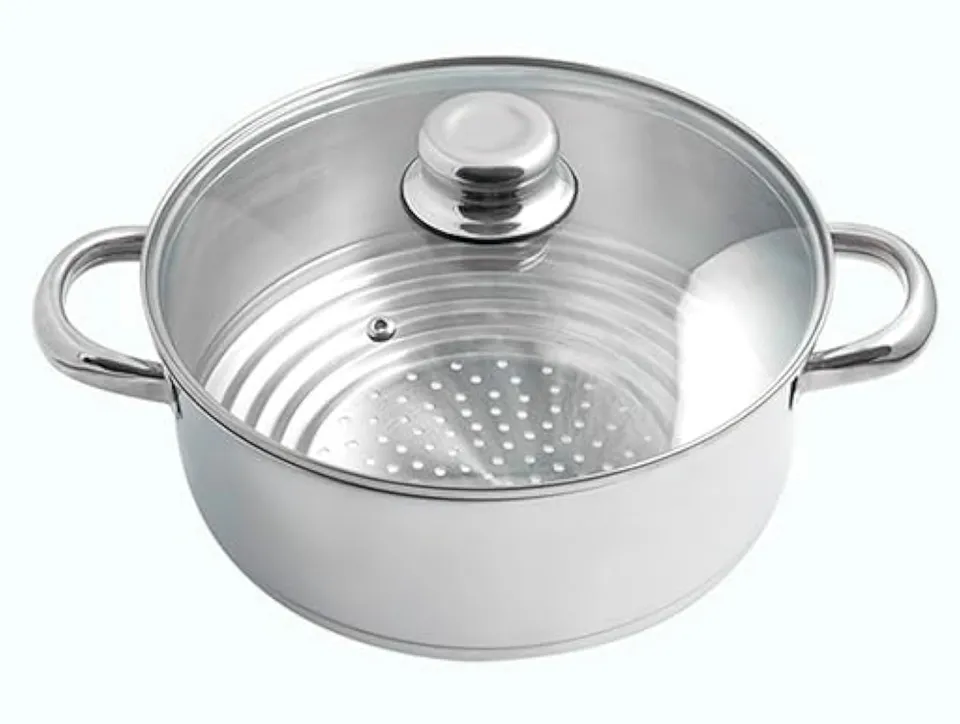 Artame Vapeur ART32956 panier vapeur inox 16-24 cm couvercle