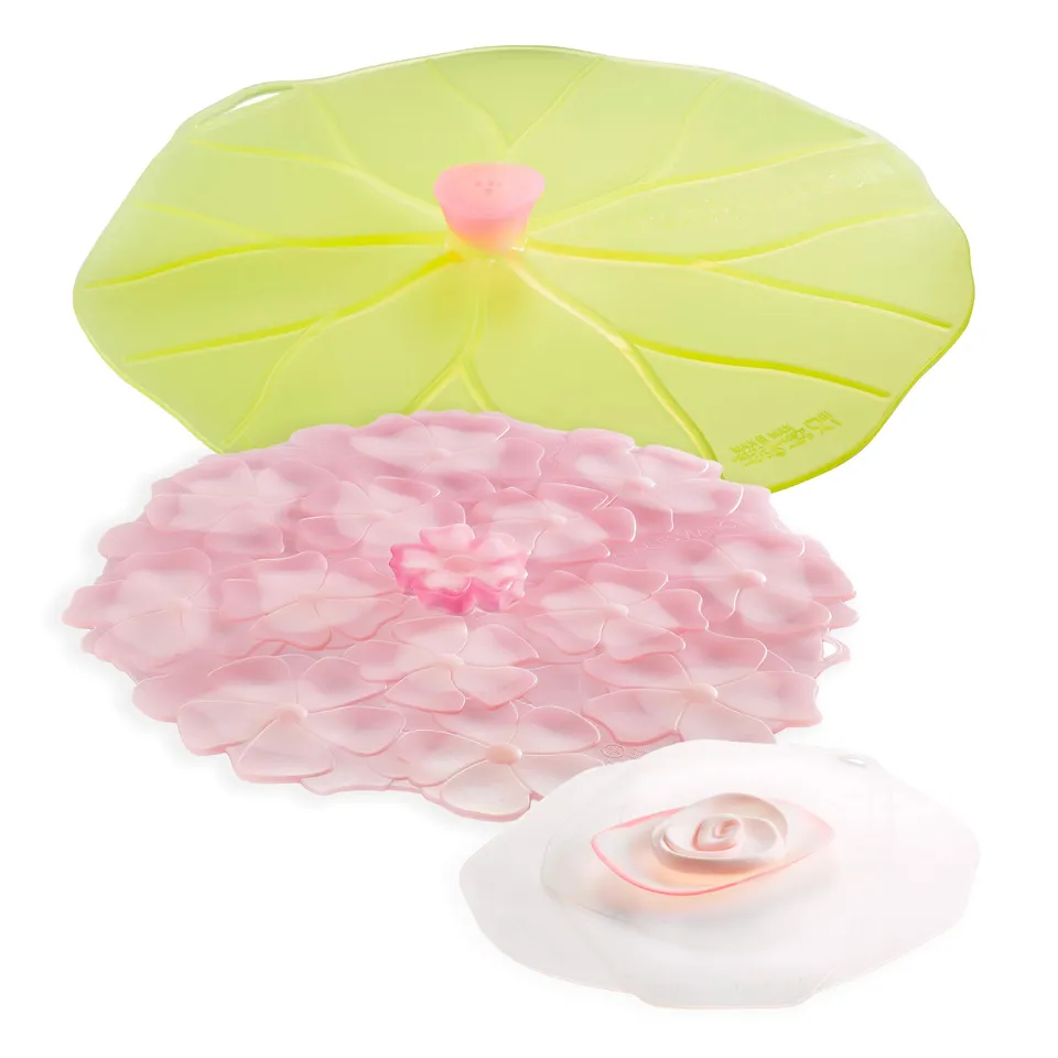 Charles Viancin Fresh Air lot 3 couvercles silicone nénuphar
