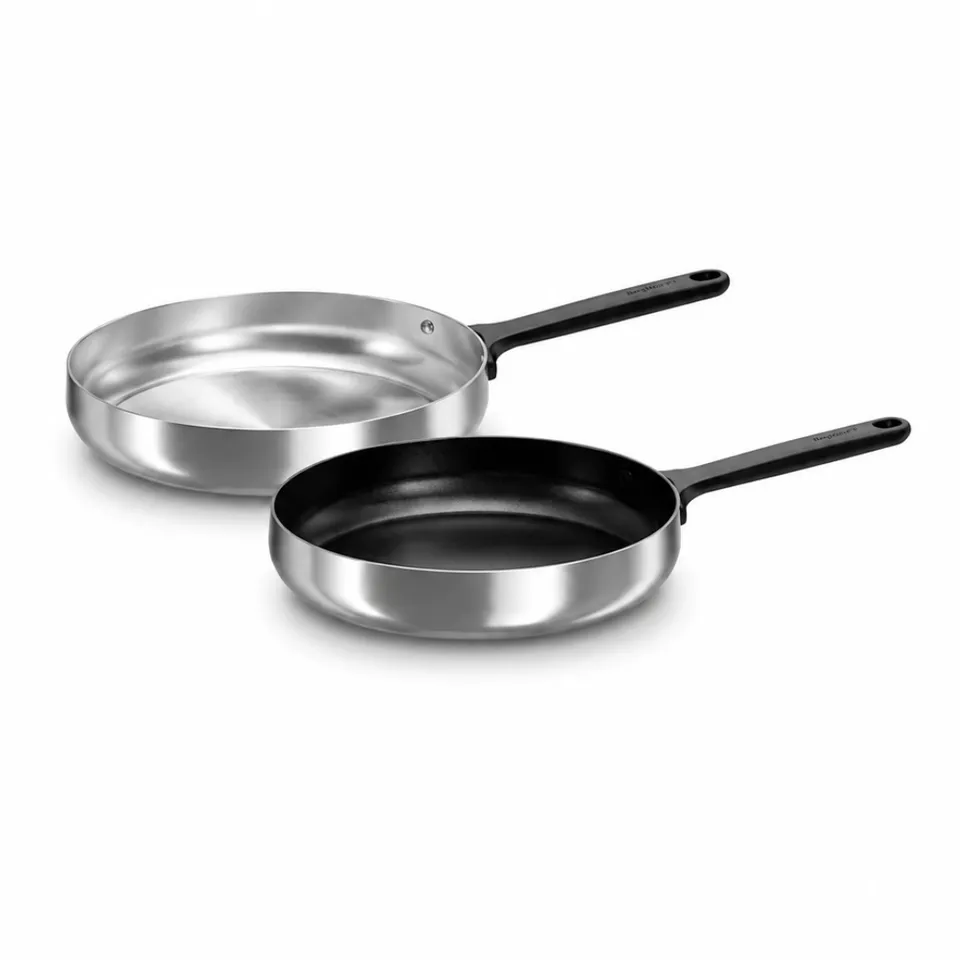 Berghoff Belly duo poêles 28 cm inox + céramique