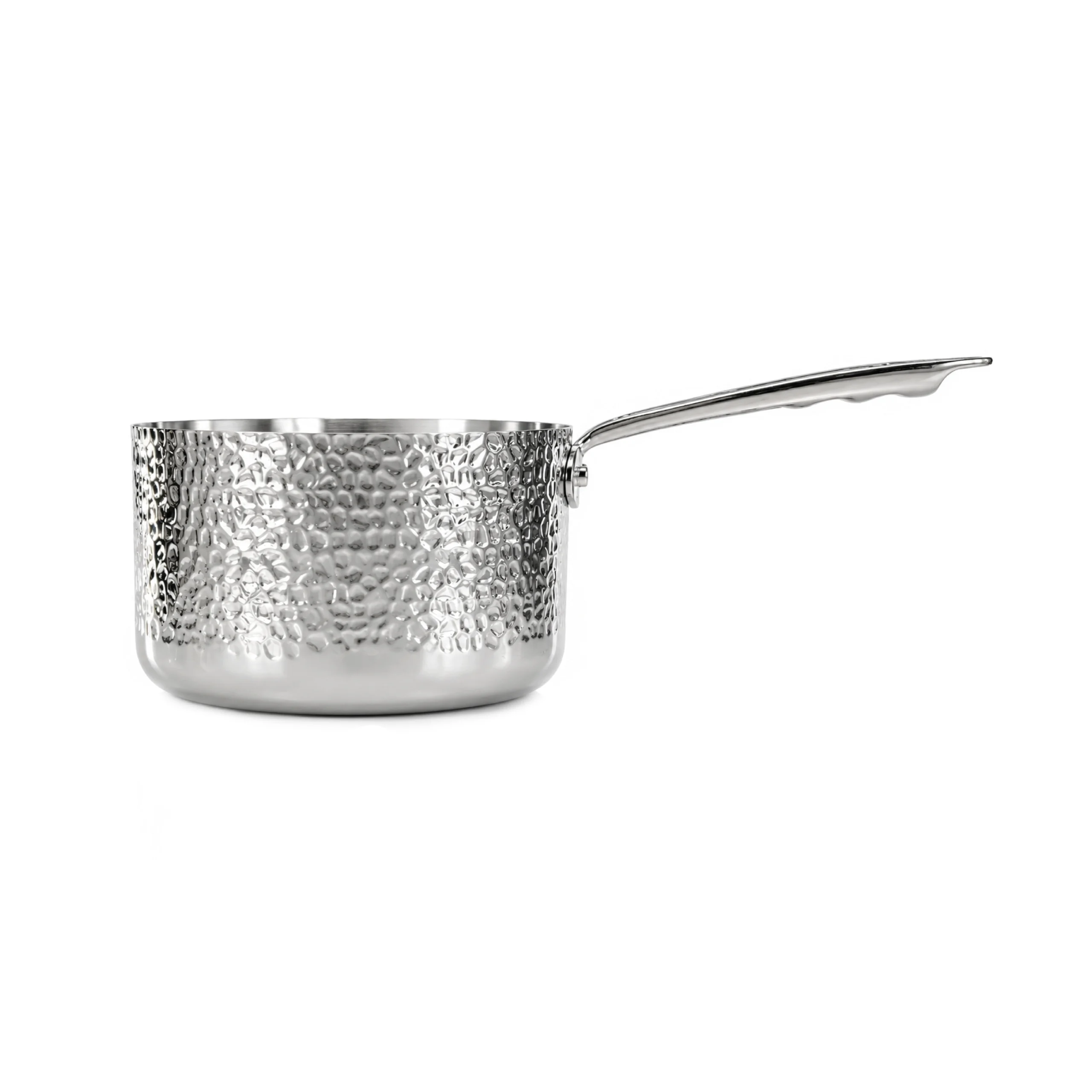 Agnelli Aluinox 3ply casserole martelée 1 manche induction