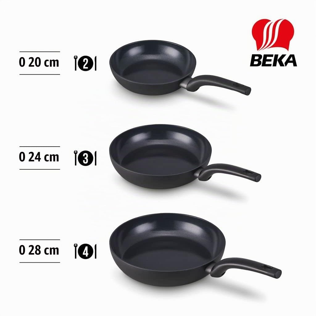 Beka Kuro Poêle Céramique Titane Noire 20 cm Sans PFAS