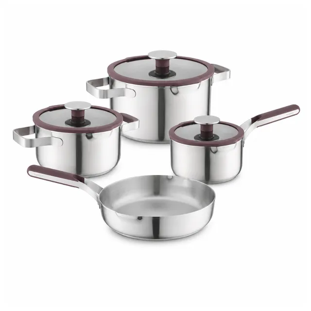 Berghoff Elements Batterie 7 pièces inox induction