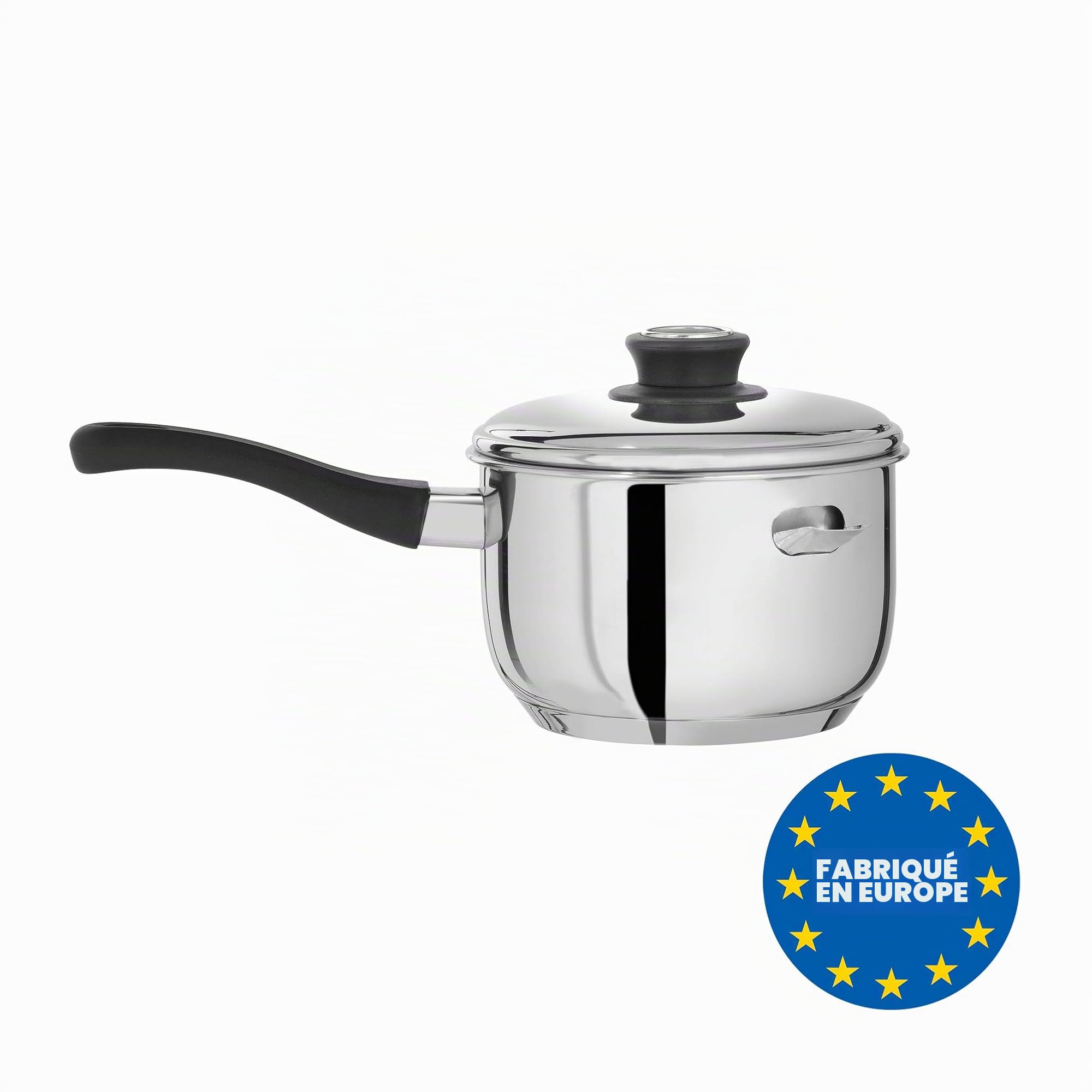 Artame bain-marie casserole inox 16 cm avec couvercle