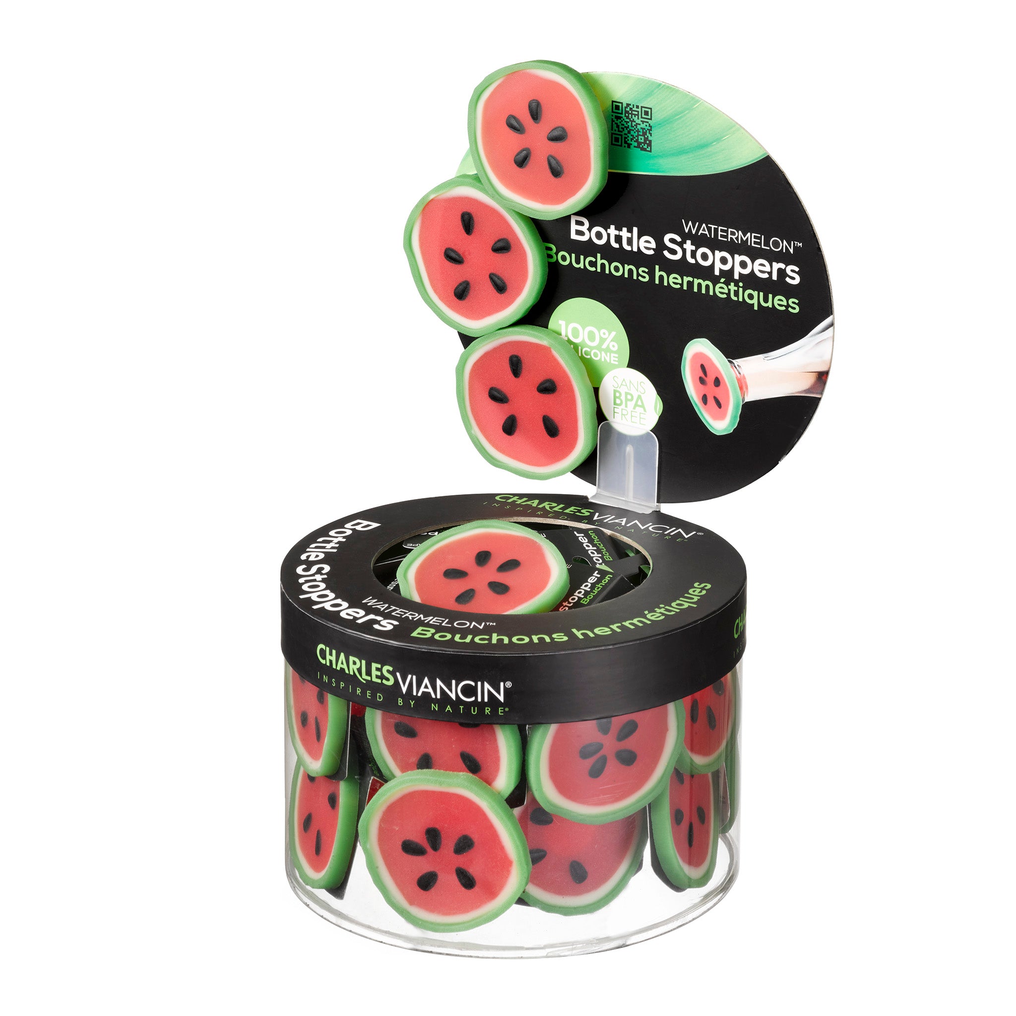 Charles Viancin Watermelon bouchon bouteille silicone unité