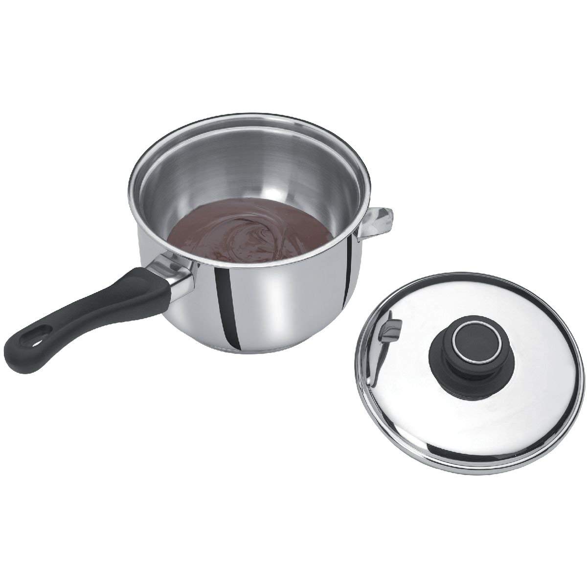 Artame bain-marie casserole inox 16 cm avec couvercle