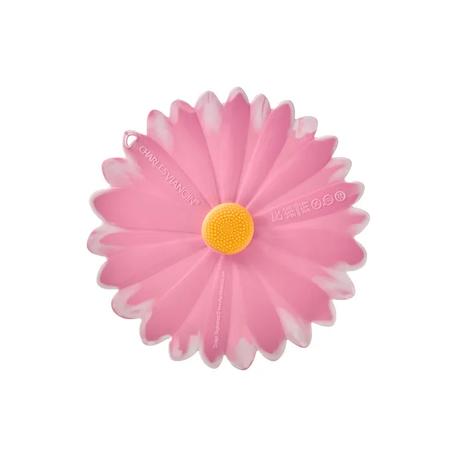 Charles Viancin Daisy couvercle silicone 20 cm rose