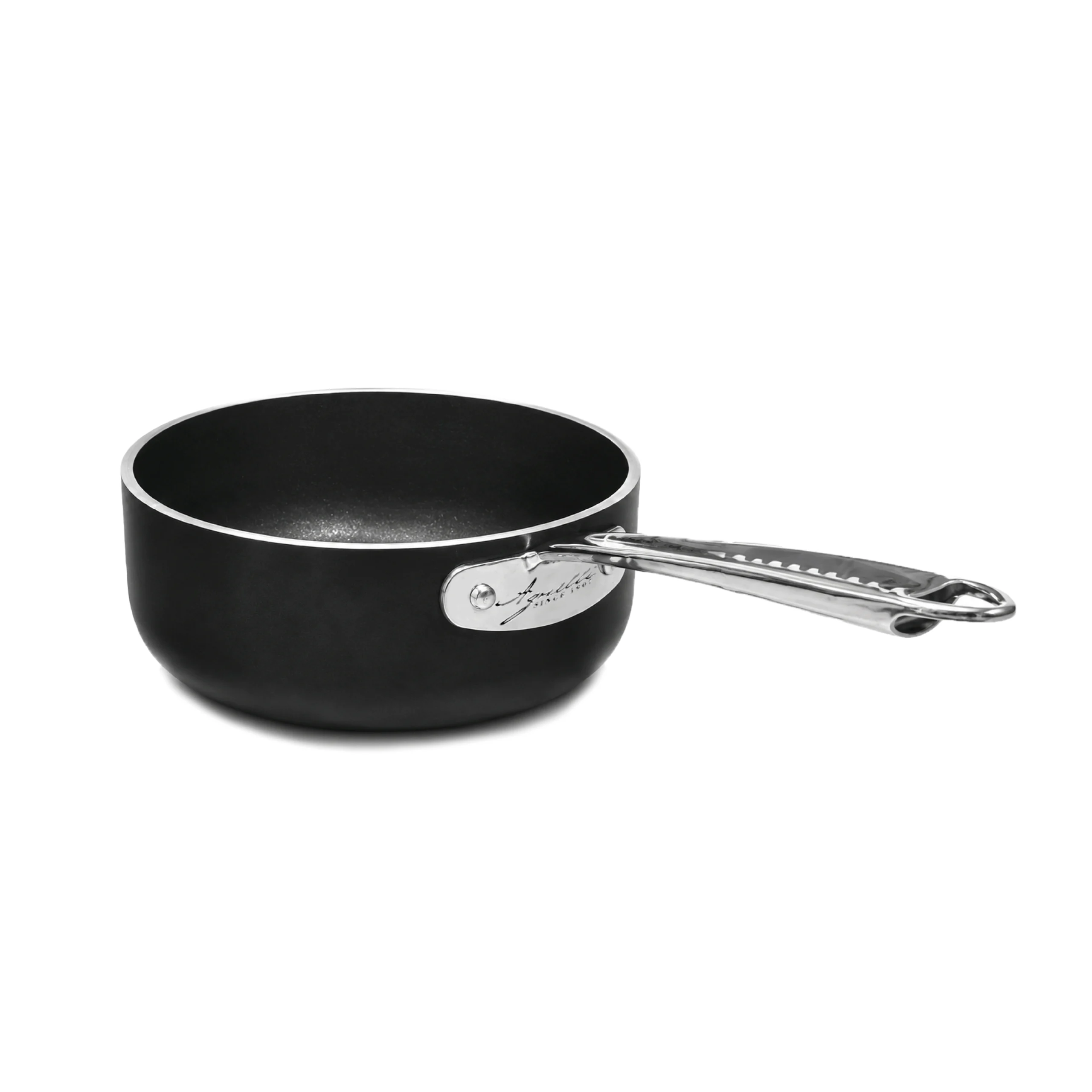 Agnelli Al-Black 5mm casserole basse antiadhésive induction