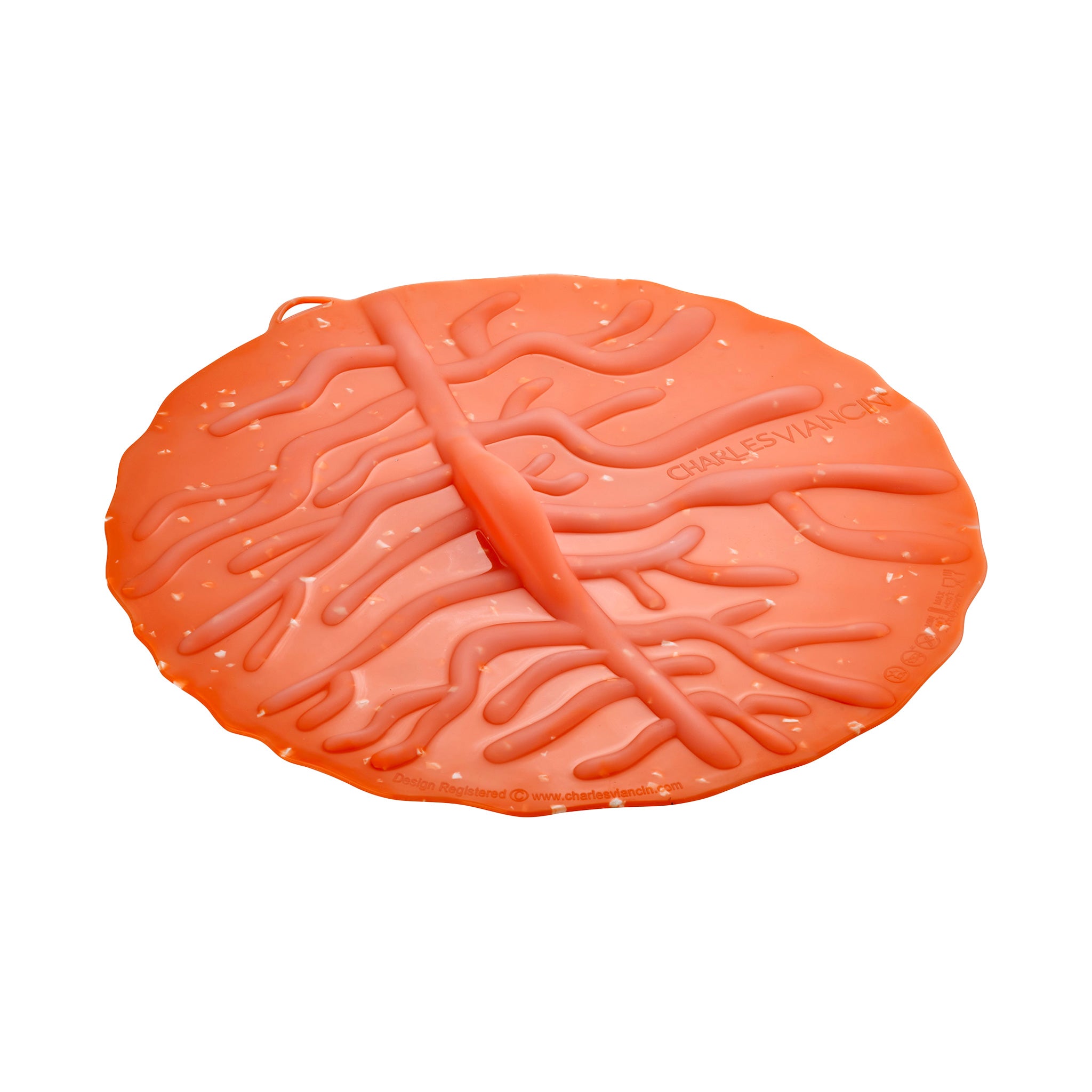 Charles Viancin Coral couvercle silicone 28 cm corail