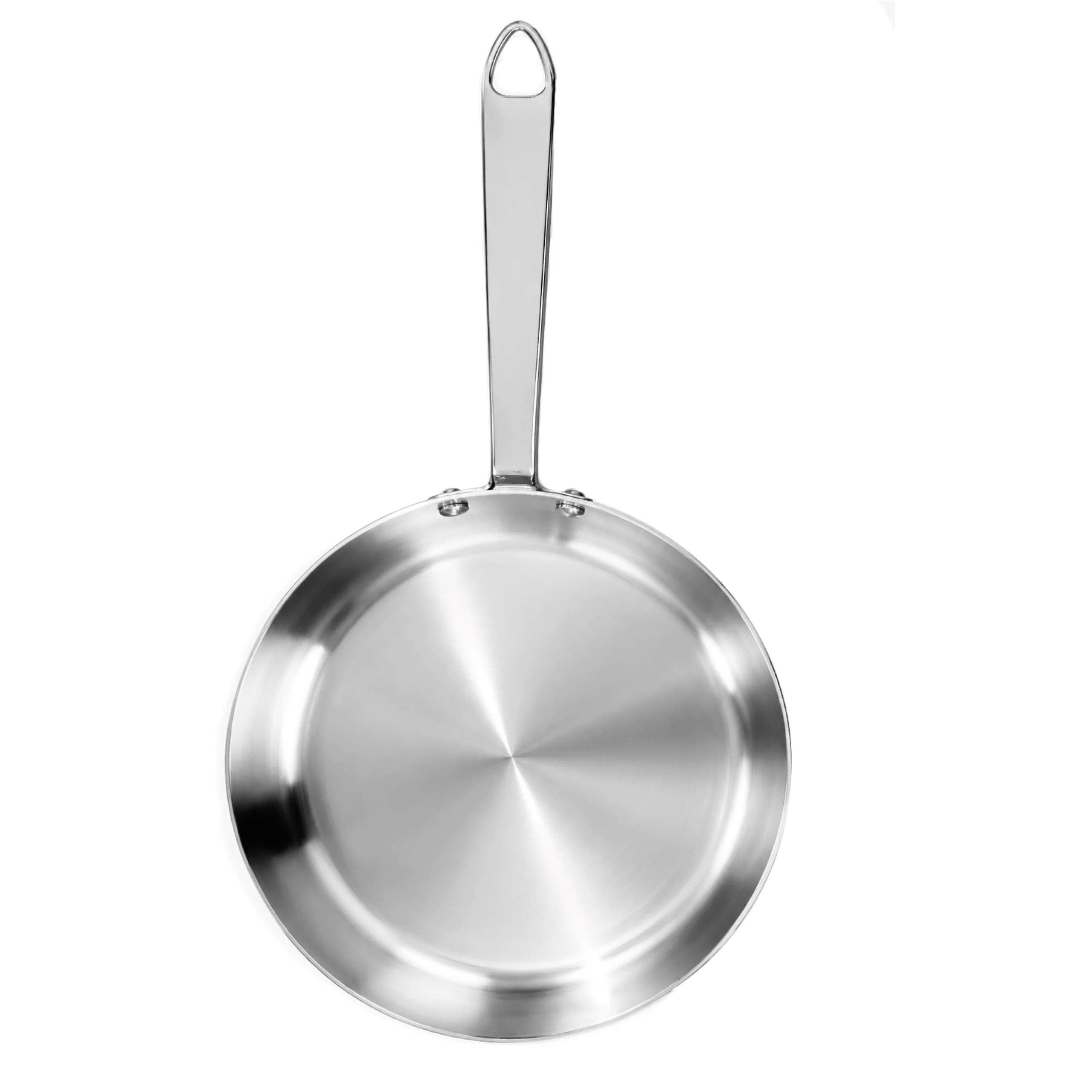Agnelli Aluinox 3ply Poêle à Sauter Inox 1 Manche Induction