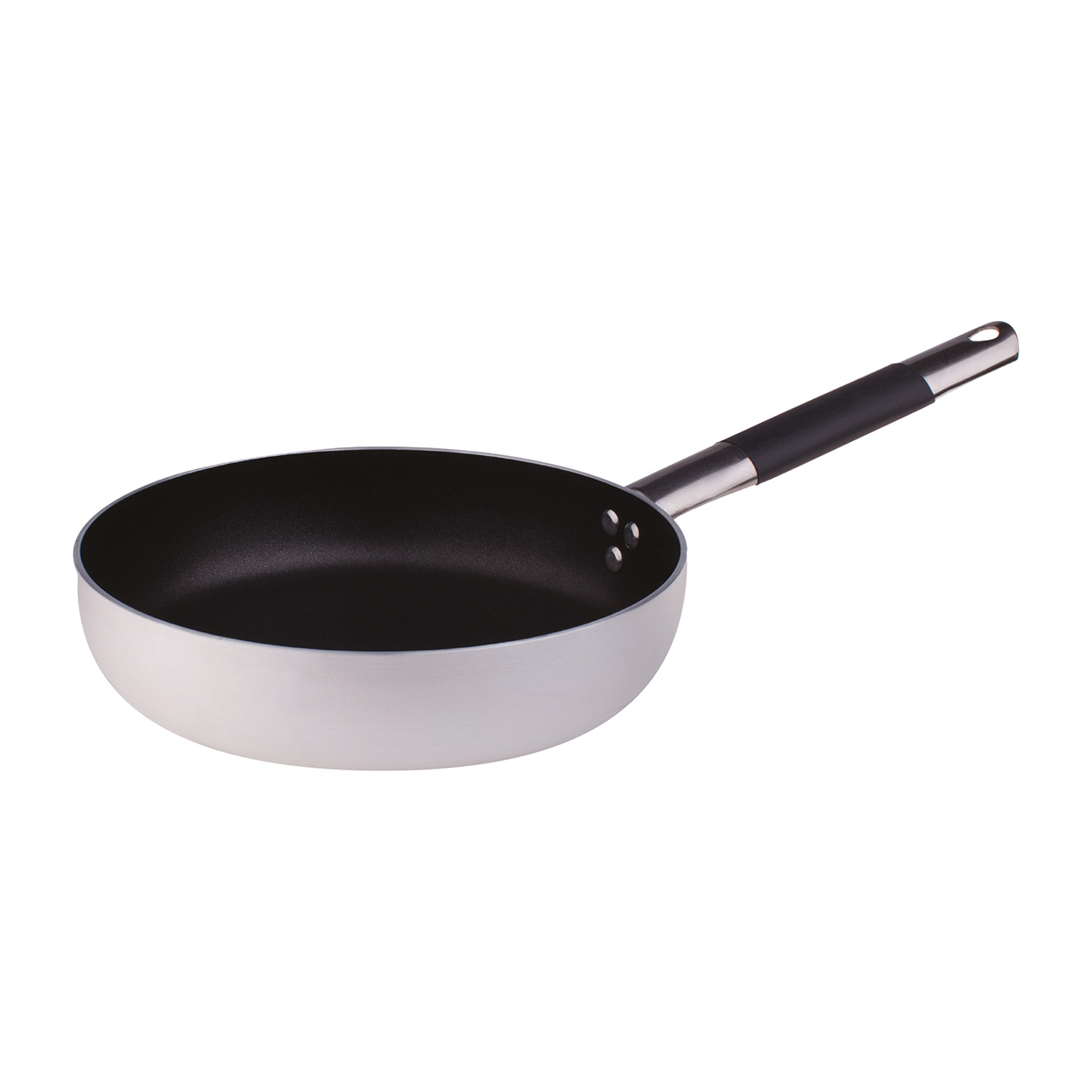 Agnelli Alluminio 3mm poêle droite antiadhésive 1 manche