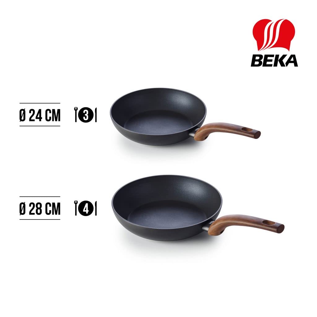Beka Yakuro Lot 2 Poêles 24-28 cm Alu Induction