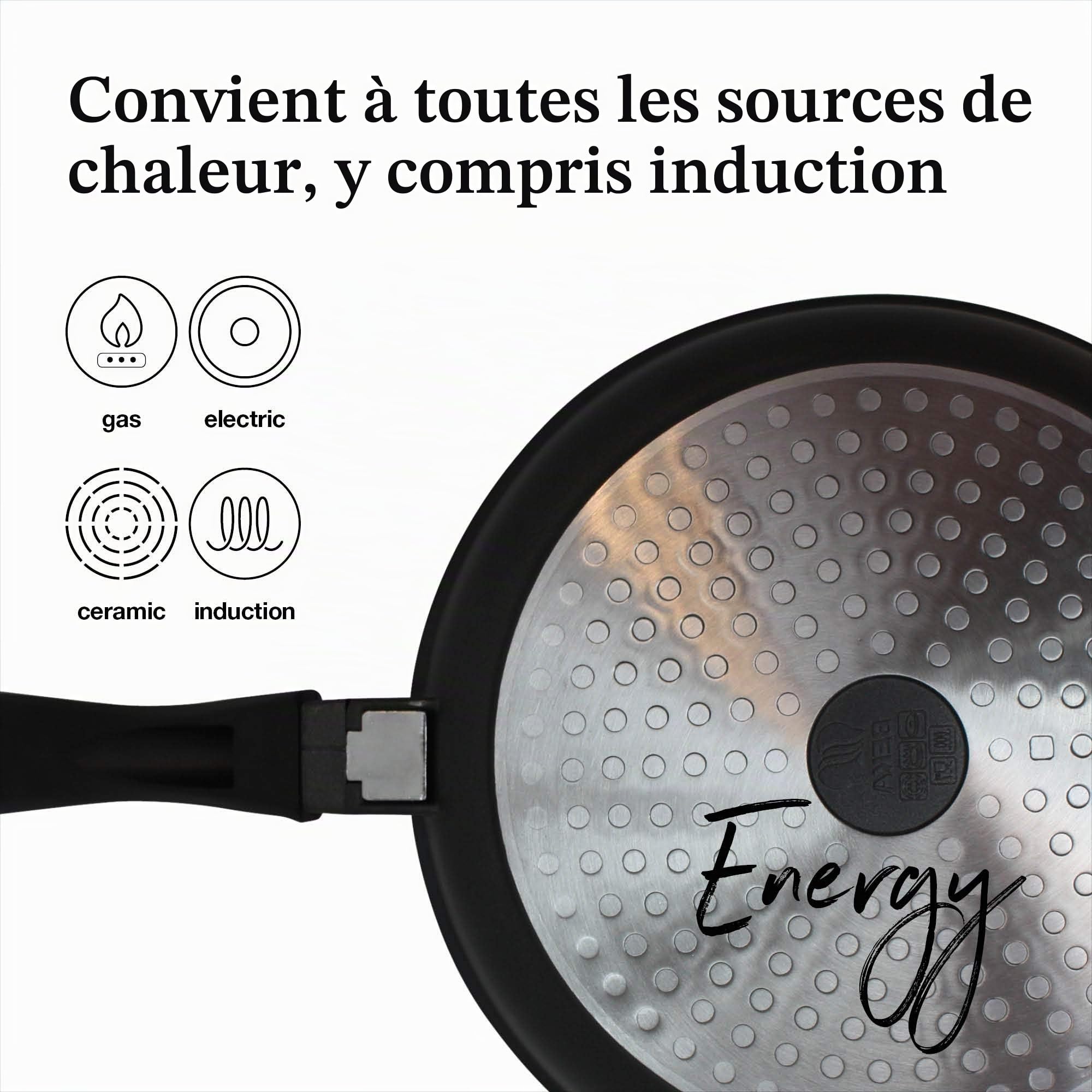 Beka Energy crêpière fonte alu 25 cm noire