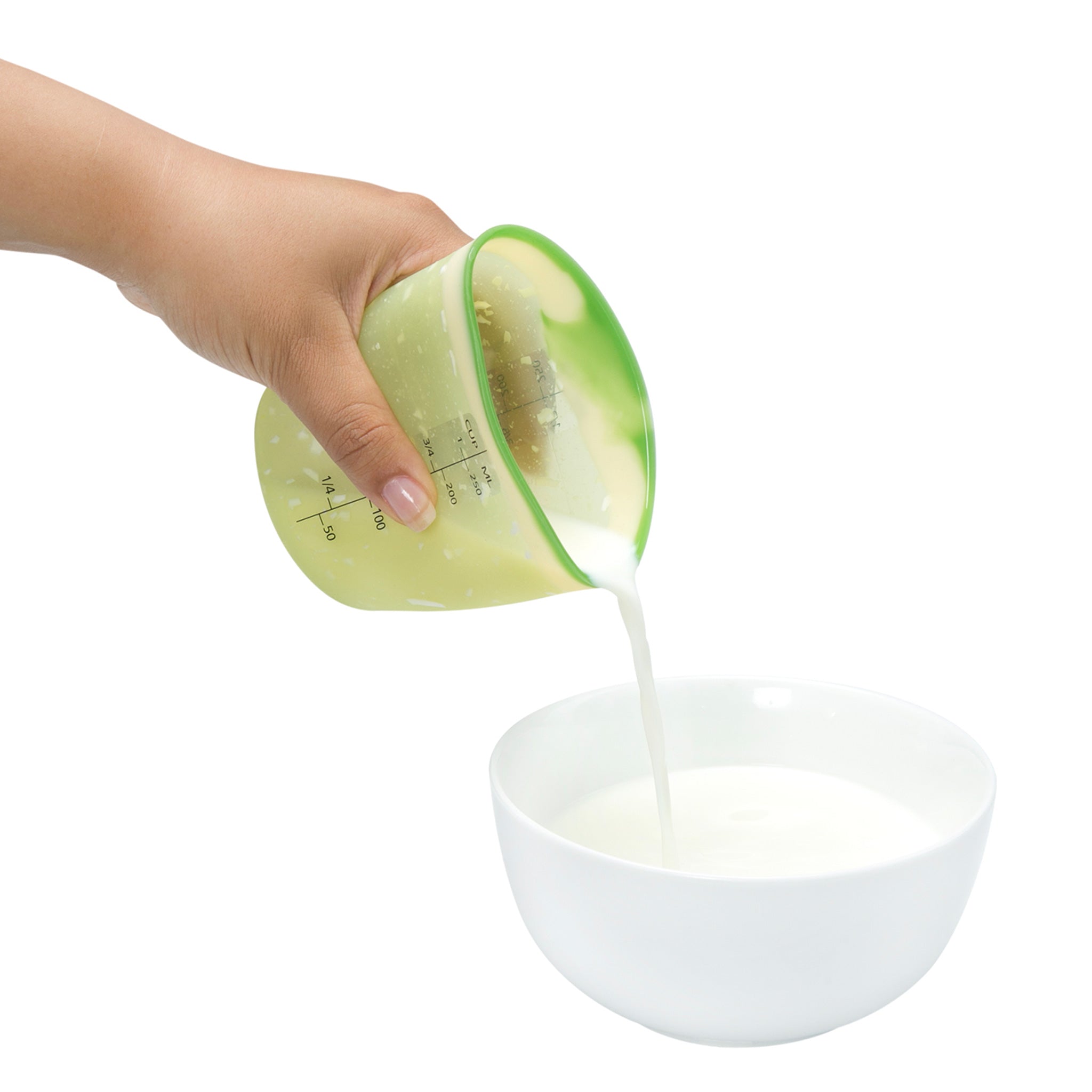 Charles Viancin Lime verre doseur silicone S vert