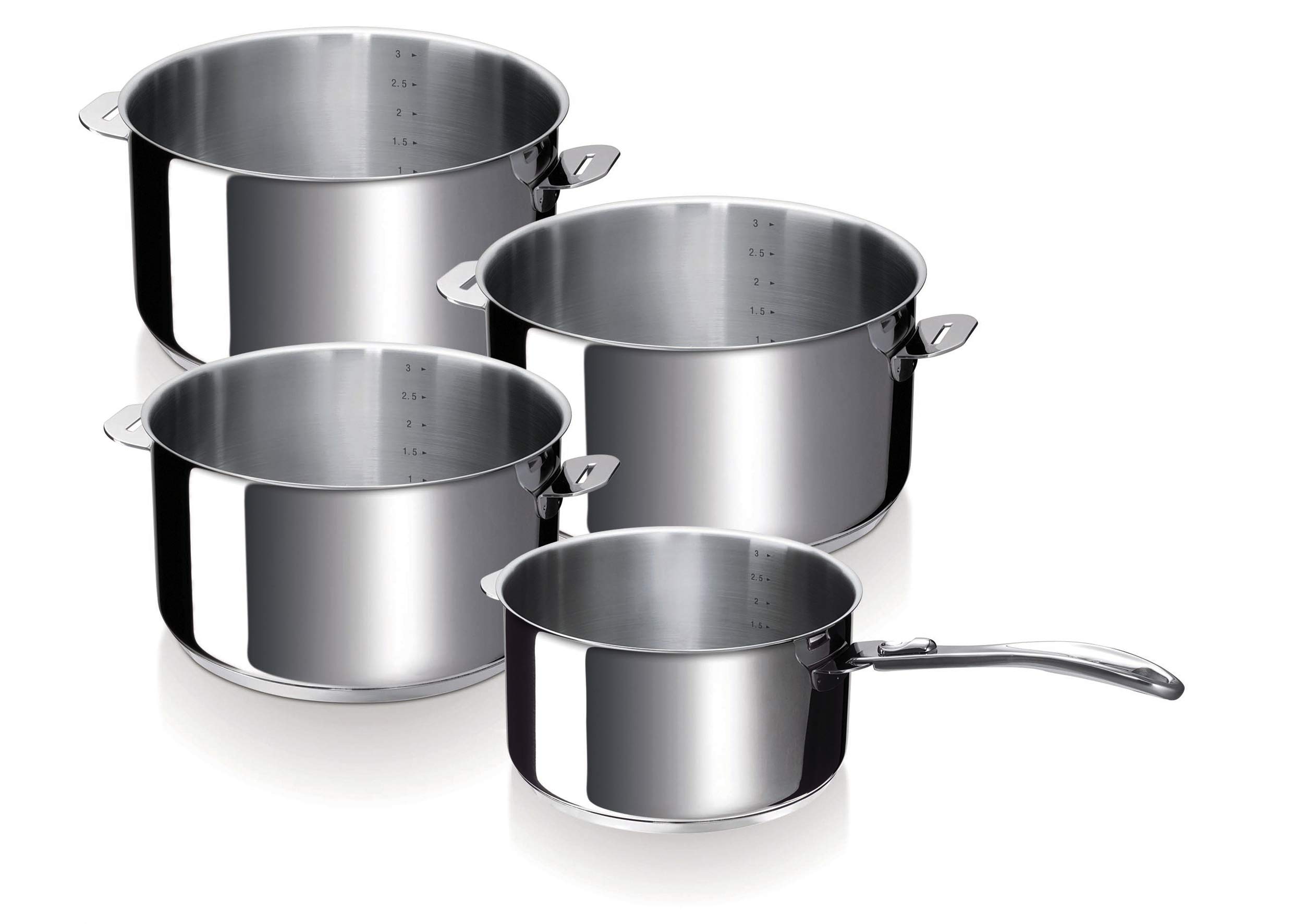 Beka Evolution 12326974 Batterie 3 casseroles inox induction