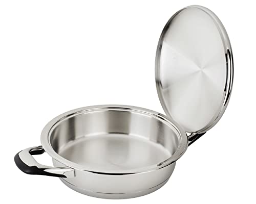 Ecovitam Sauteuse inox 18/10 3L 24 cm sans revêtement