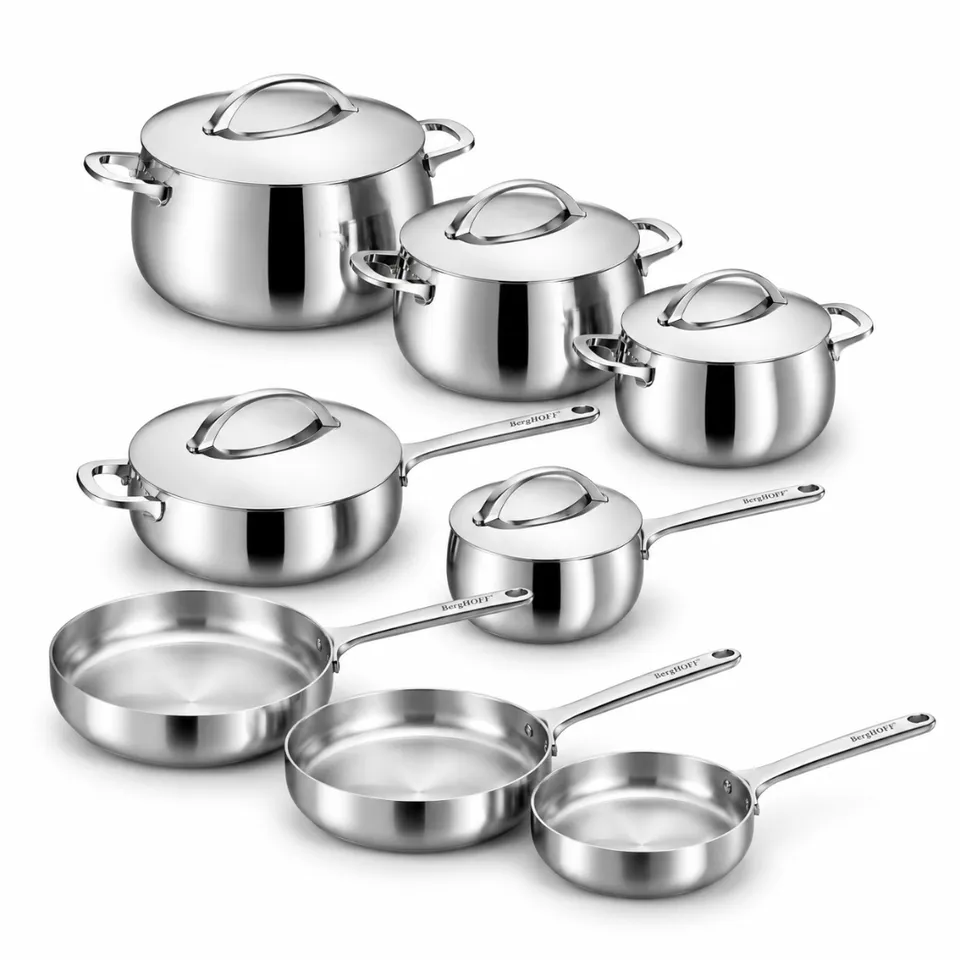 Berghoff Belly Full House batterie inox 13 pièces sans revêtement