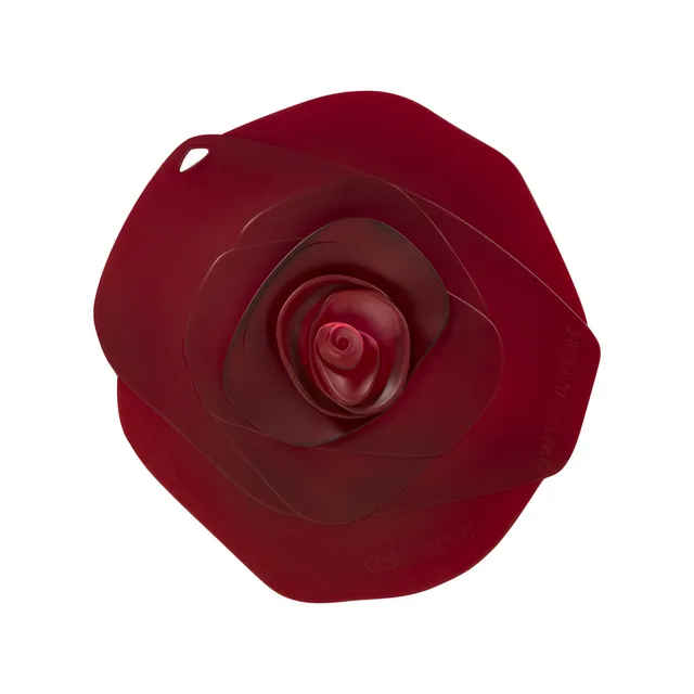Charles Viancin Rose Couvercle Silicone 9" Rouge Foncé 23cm