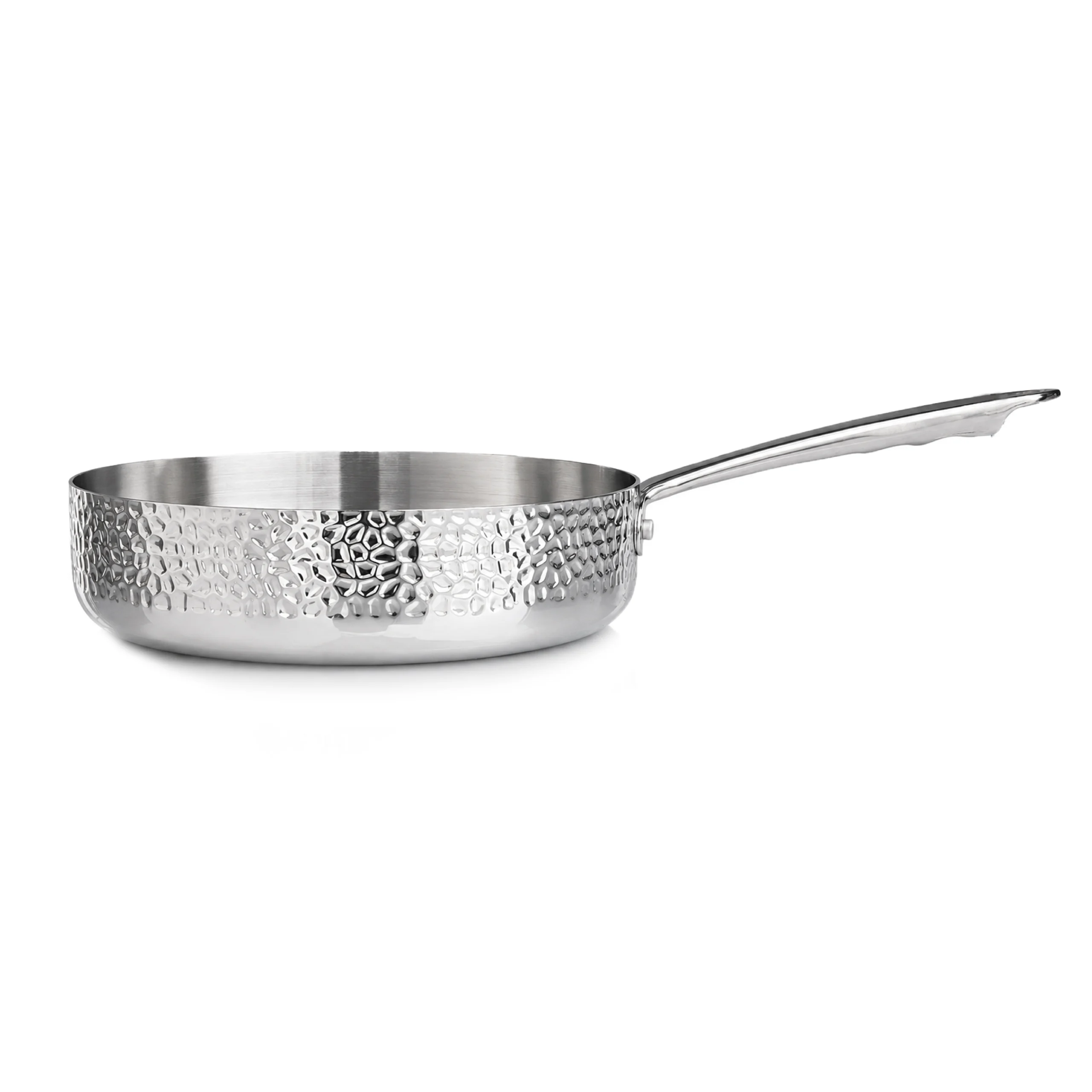 Agnelli Aluinox 3ply Martellato poêle 1 manche induction