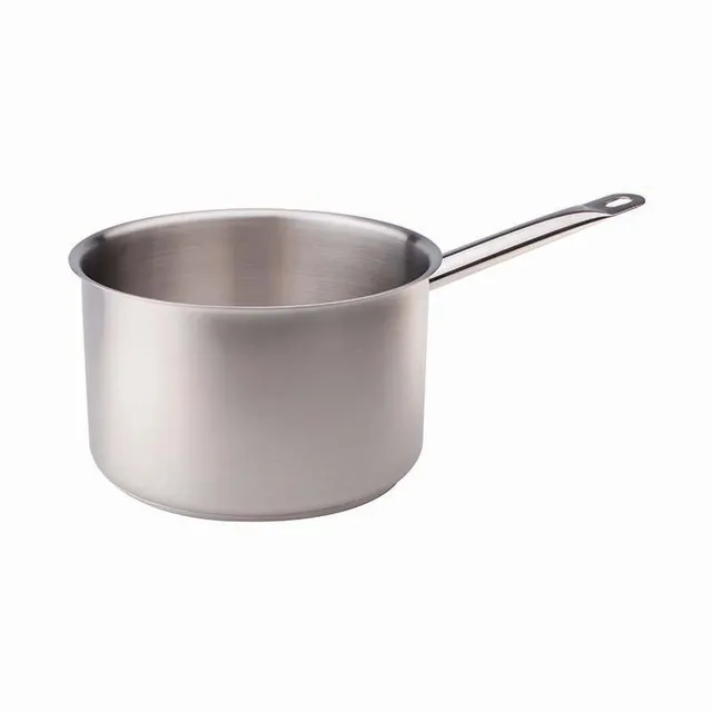 Agnelli Inox Casserole Haute 1 Poignée Sans Revêtement