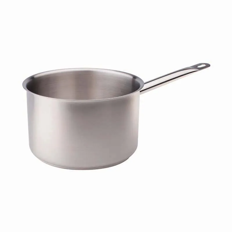 Agnelli Inox Casserole Haute 1 Poignée Sans Revêtement