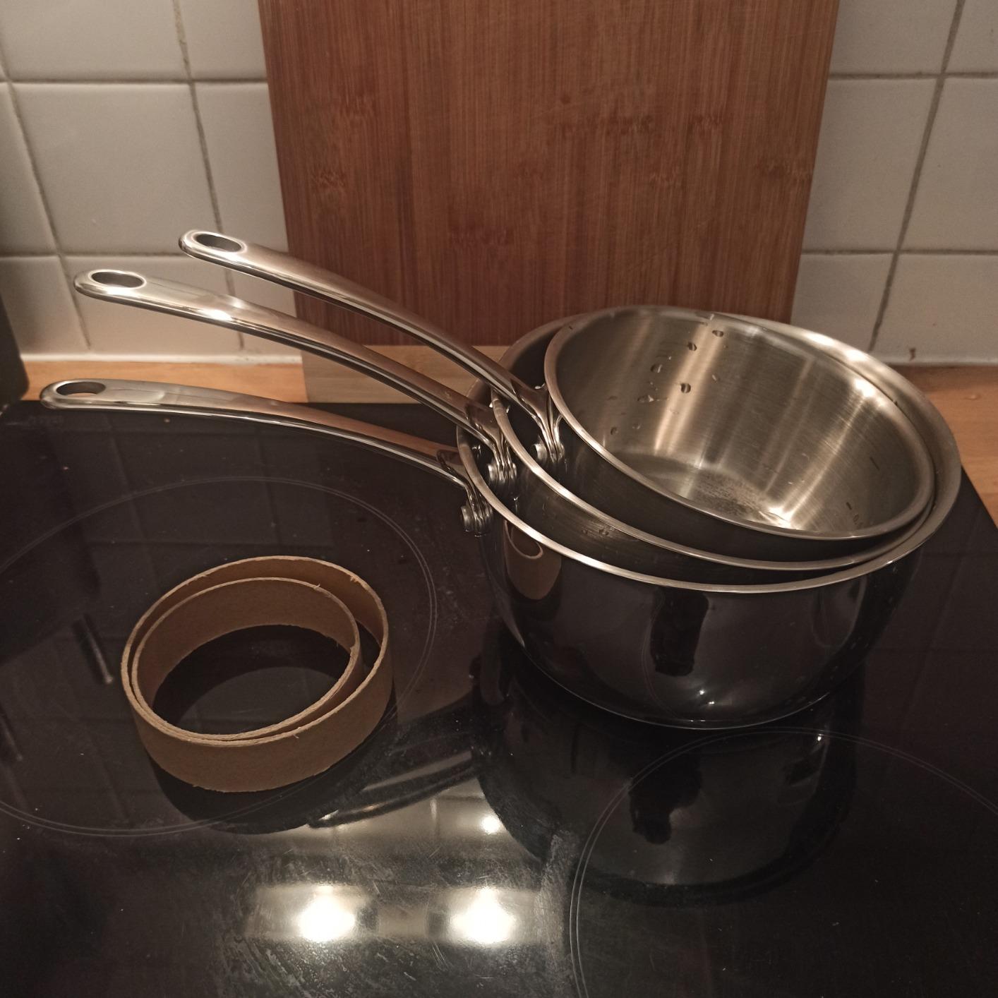 Beka Belvia Batterie 3 Casseroles Inox 16/18/20 cm