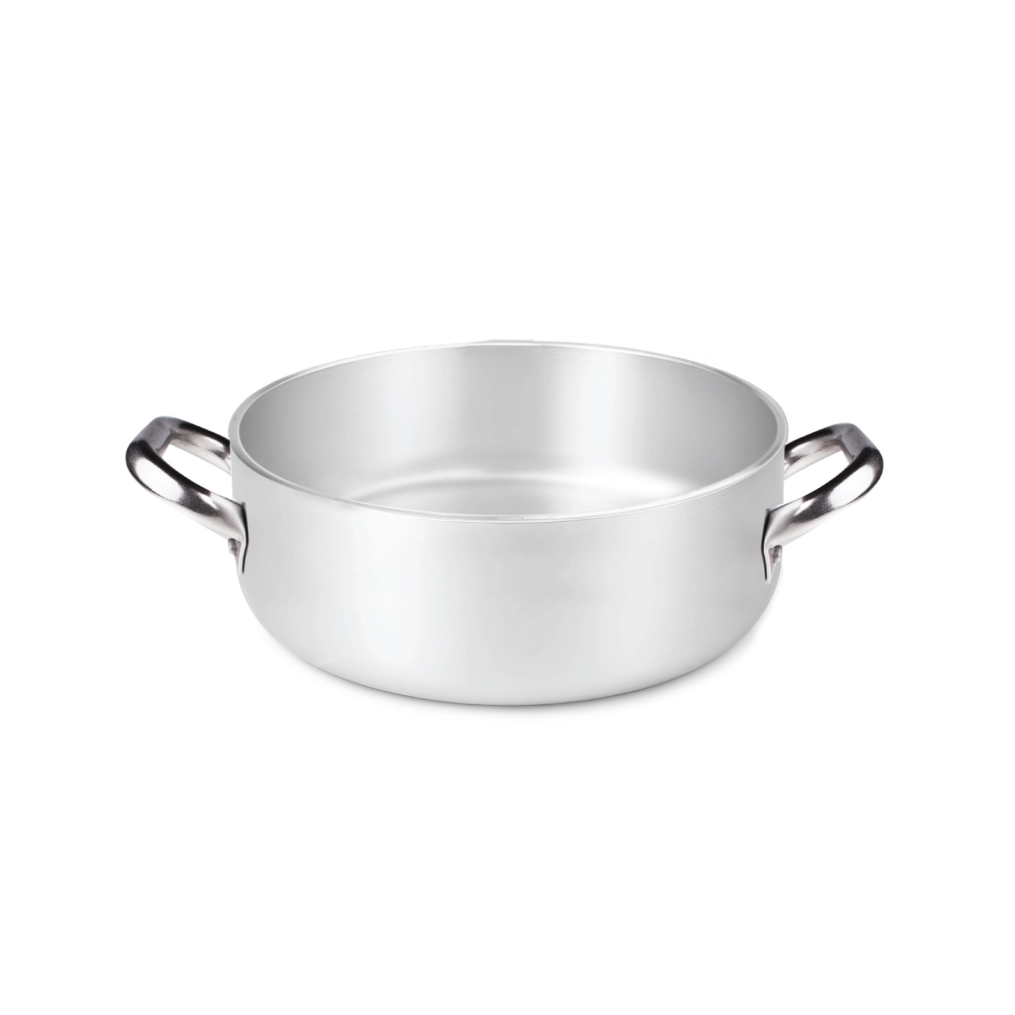 Agnelli Alluminio 5 mm faitout bas aluminium 2 poignées gaz