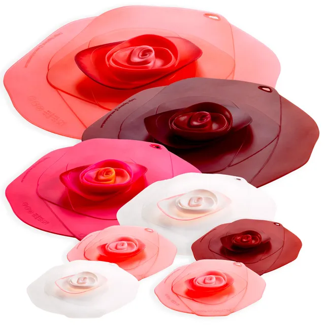 Charles Viancin Rose Garden couvercle silicone lot 8 rose