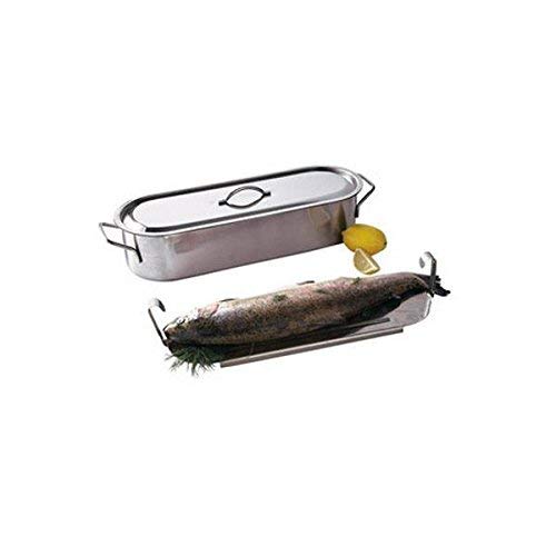 Beka Woks and Grills poissonnière inox 45 cm avec grille