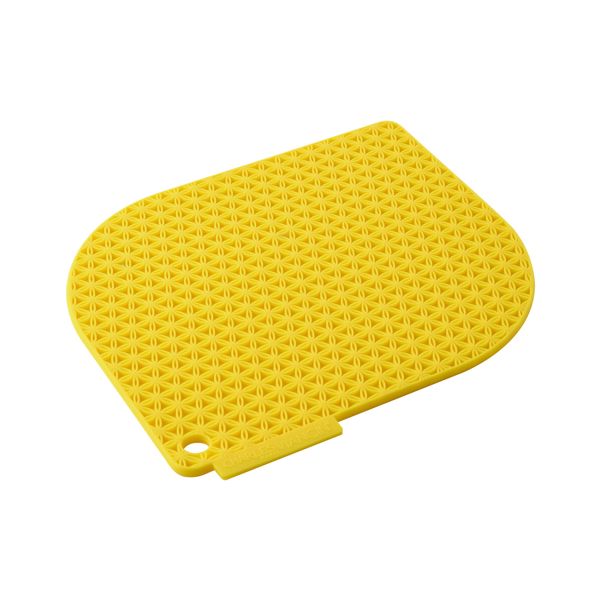 Charles Viancin Honeycomb manique silicone jaune macaron