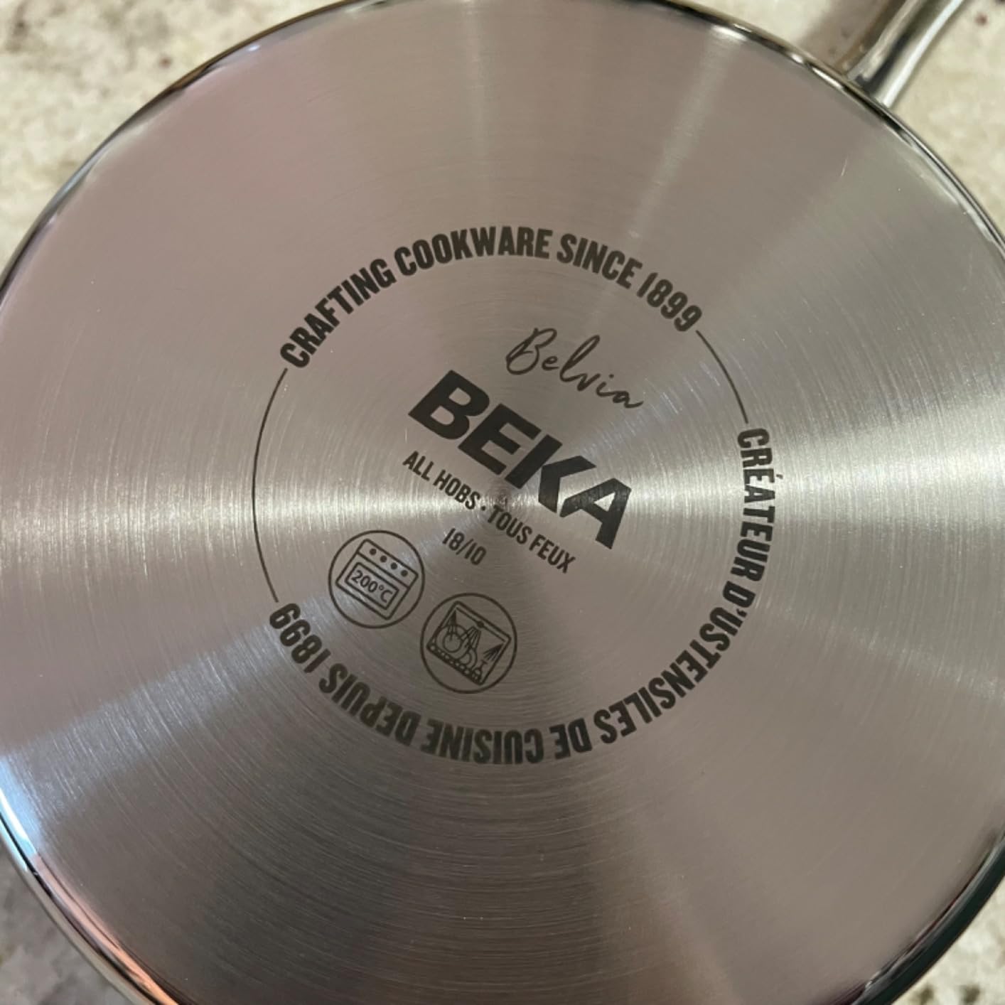 Beka Belvia Batterie 3 Casseroles Inox 16/18/20 cm