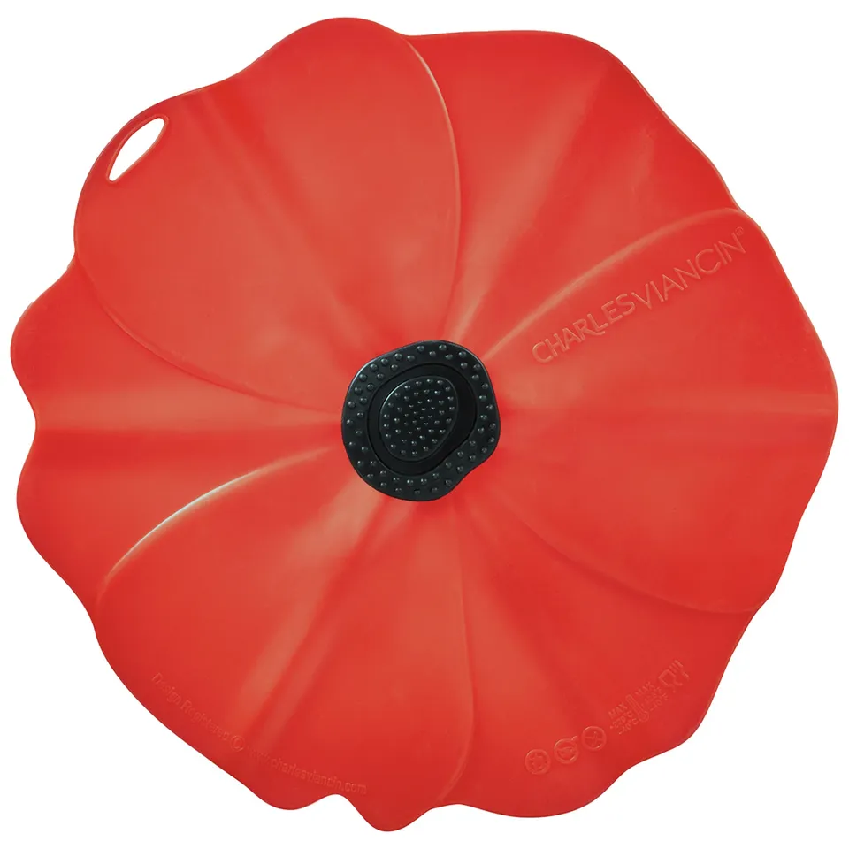 Charles Viancin 13'' Lids couvercle silicone coquelicot 33 cm