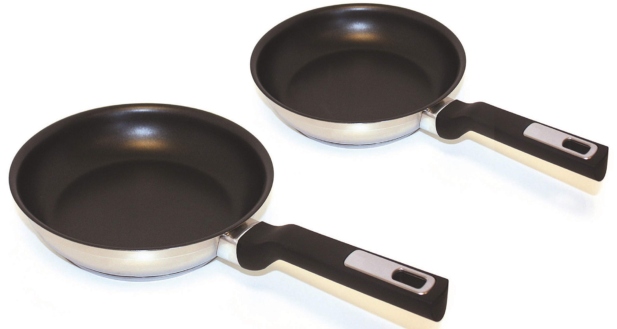 Beka 12904614 Lot 2 Poêles inox 24-28 cm