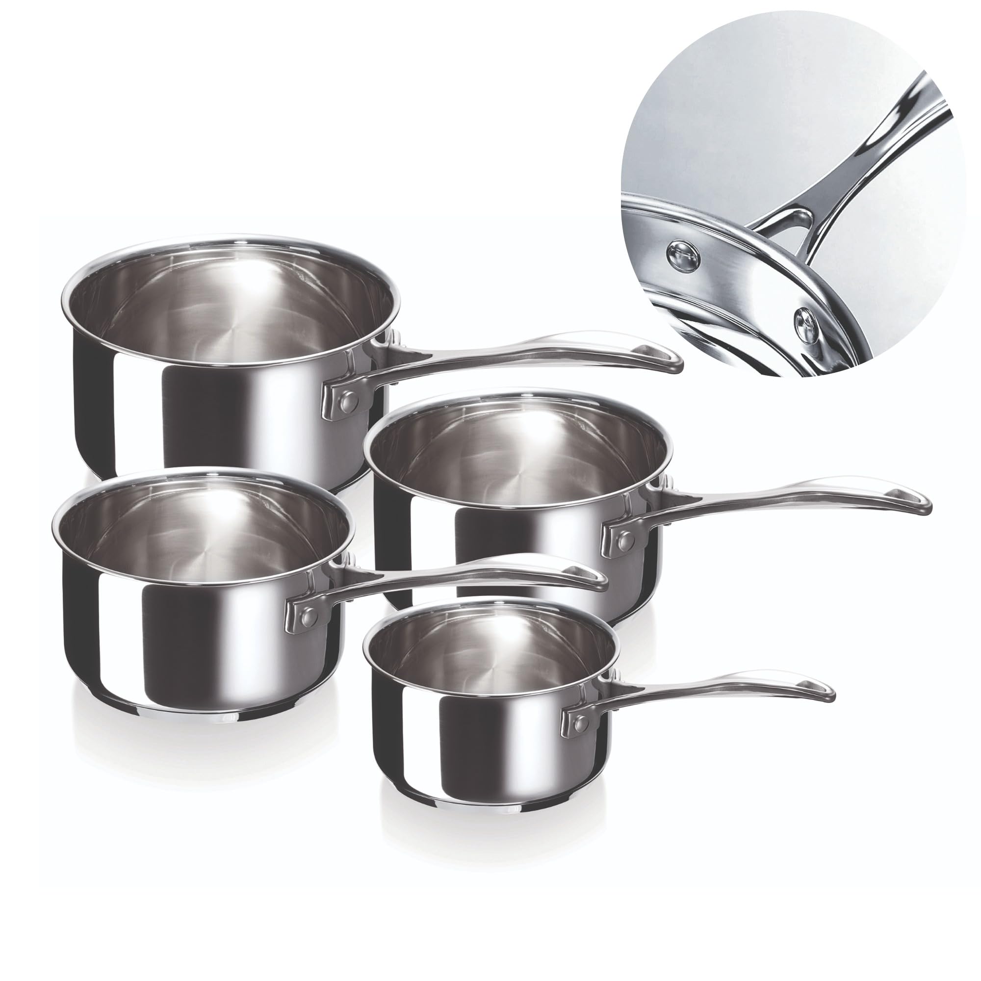 Beka Chef Lot 4 Casseroles Inox 14-20 cm Induction