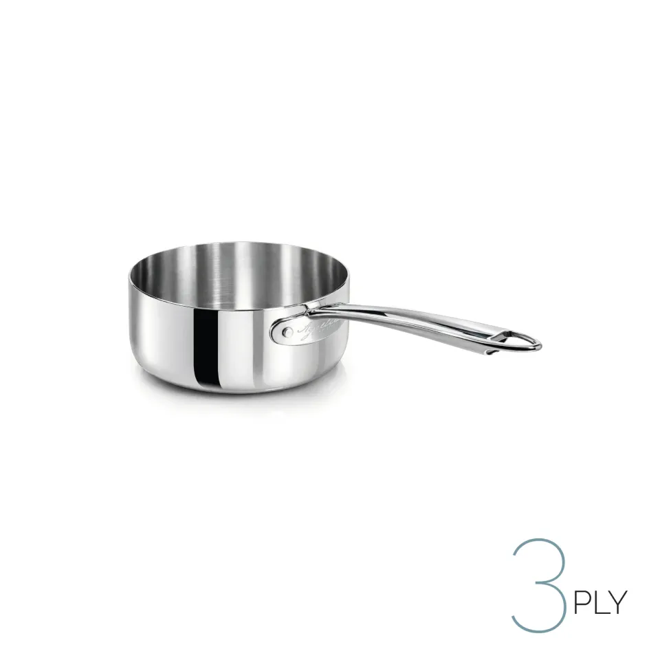 Agnelli Aluinox 3ply faitout bas inox 3 couches induction