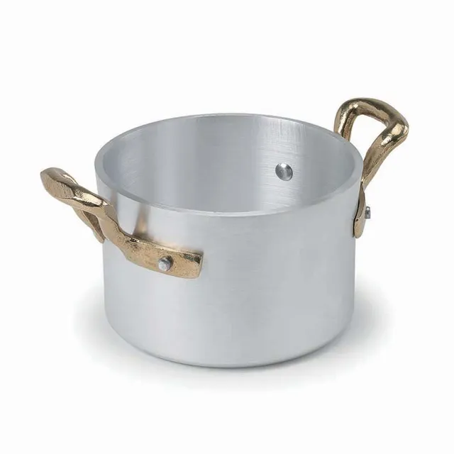 Agnelli 1932 mini faitout aluminium 2 poignées table