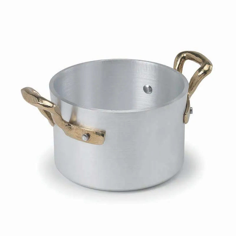 Agnelli 1932 mini faitout aluminium 2 poignées table